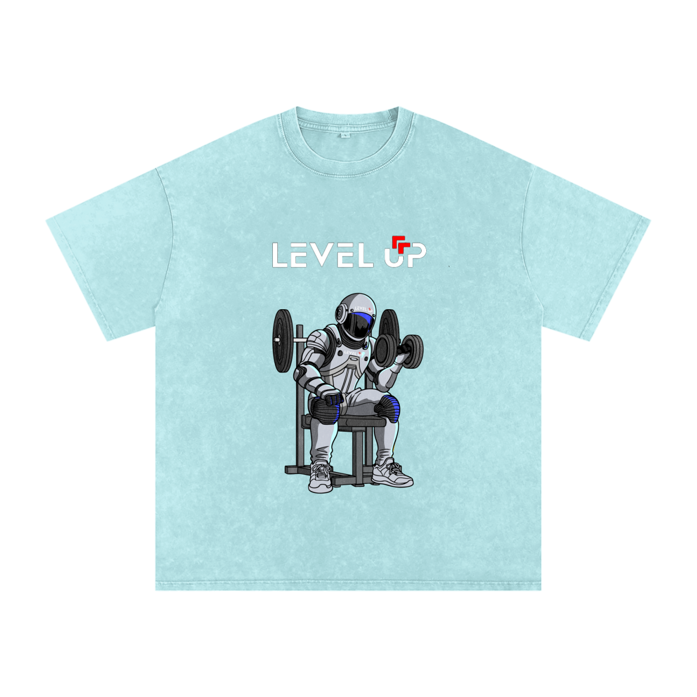 Snow Washed Oversized Cotton T-Shirt