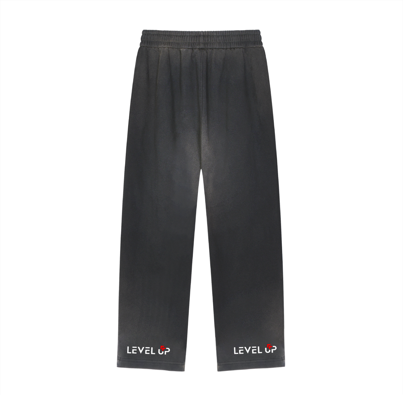 Sun Fade Raw Edge Straight-Leg Sweatpants