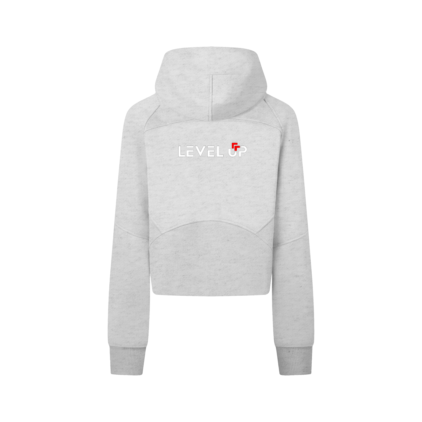 Cropped Zip-Through Hoodie