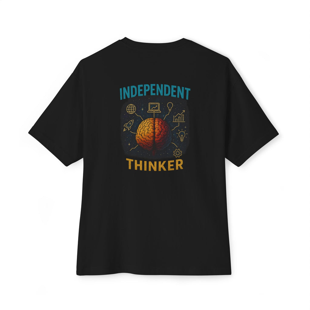 Independent Thinker Tee — “independent thinker is a road map to levelling up” Motivational Graphic Shirt