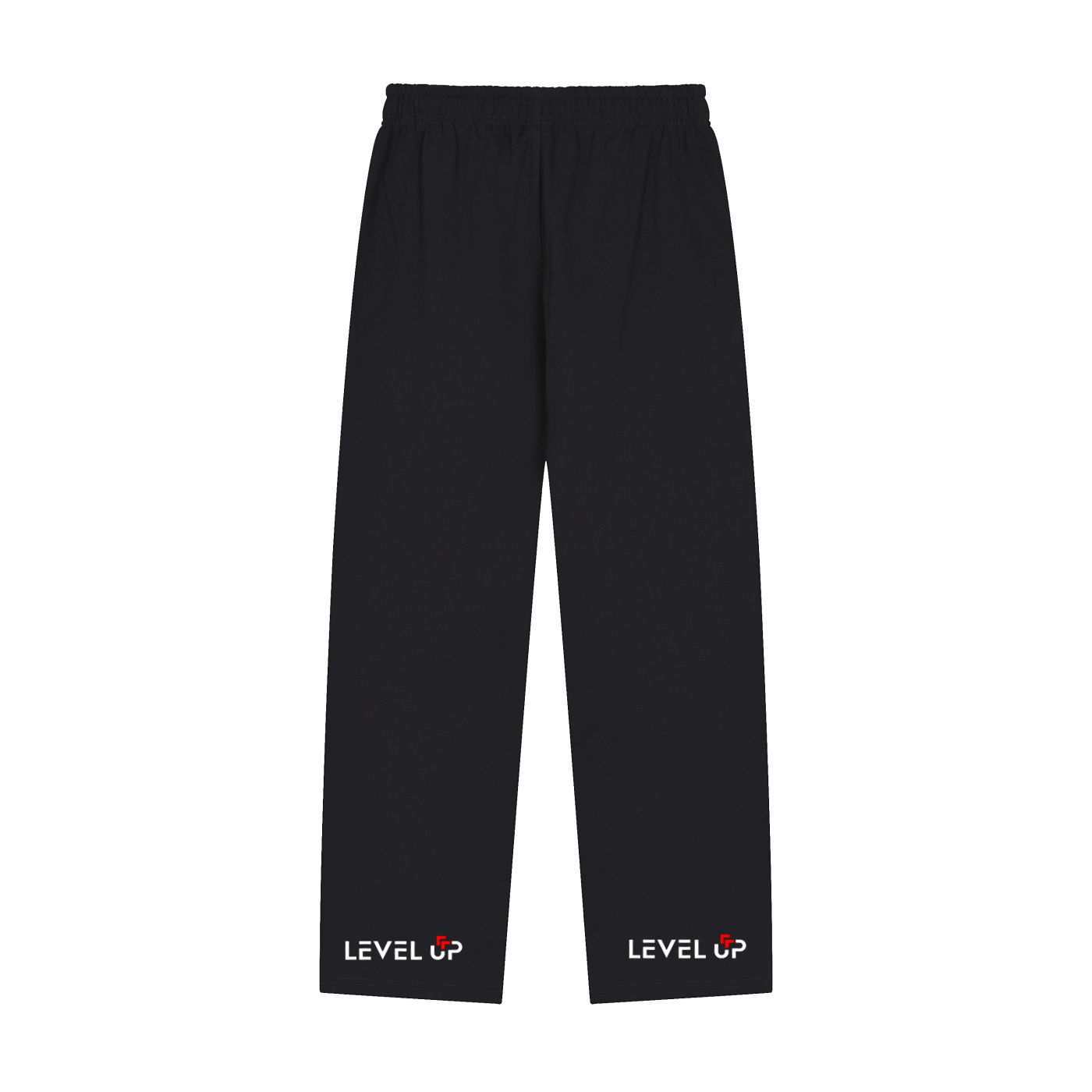 Solid Color Straight-Leg Sweatpants
