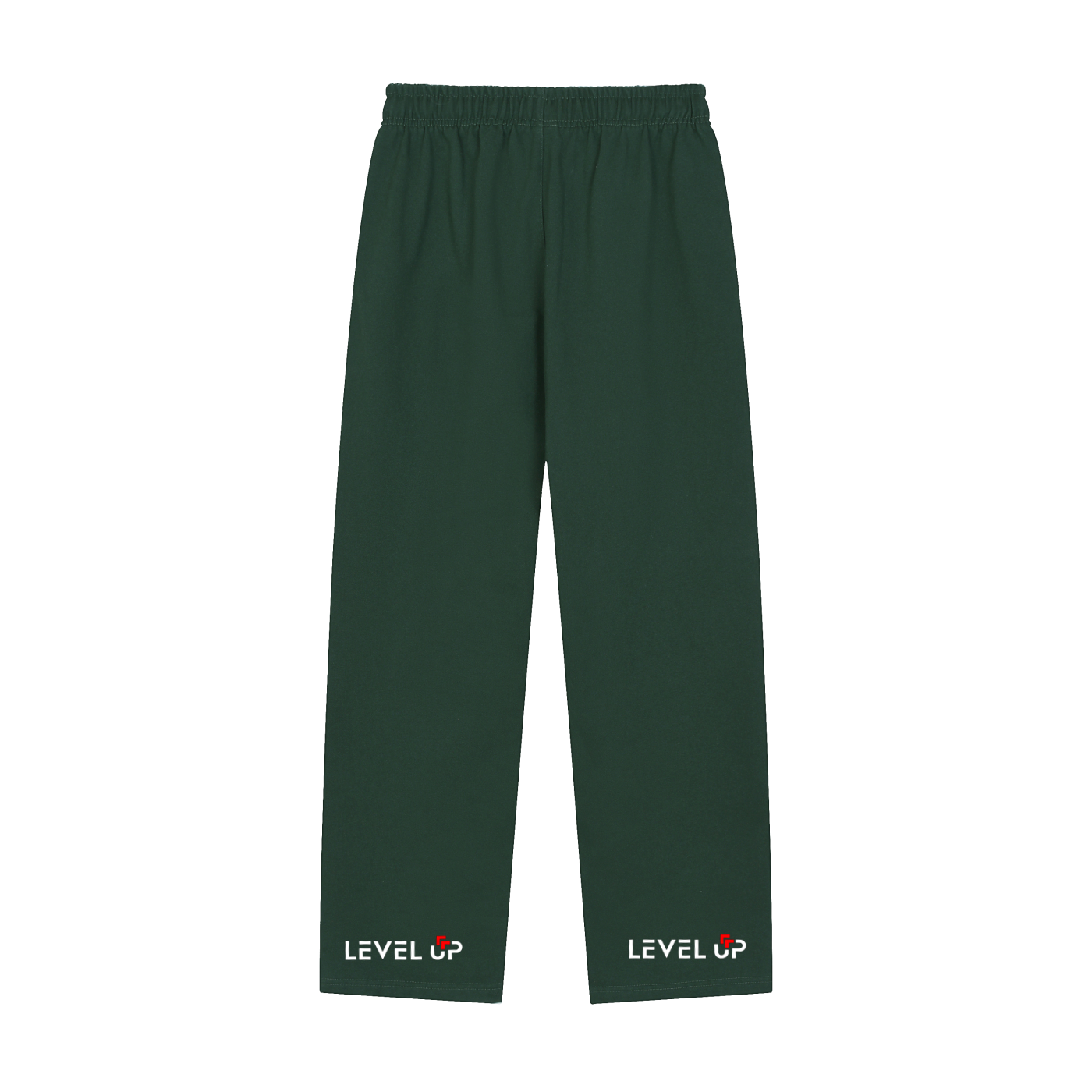 Solid Color Straight-Leg Sweatpants