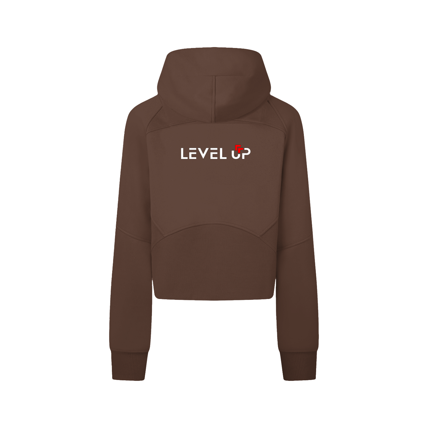 Cropped Zip-Through Hoodie