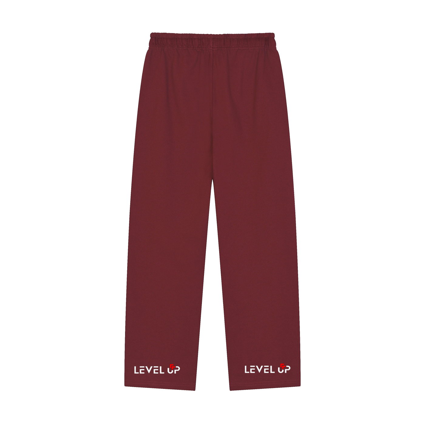 Solid Color Straight-Leg Sweatpants