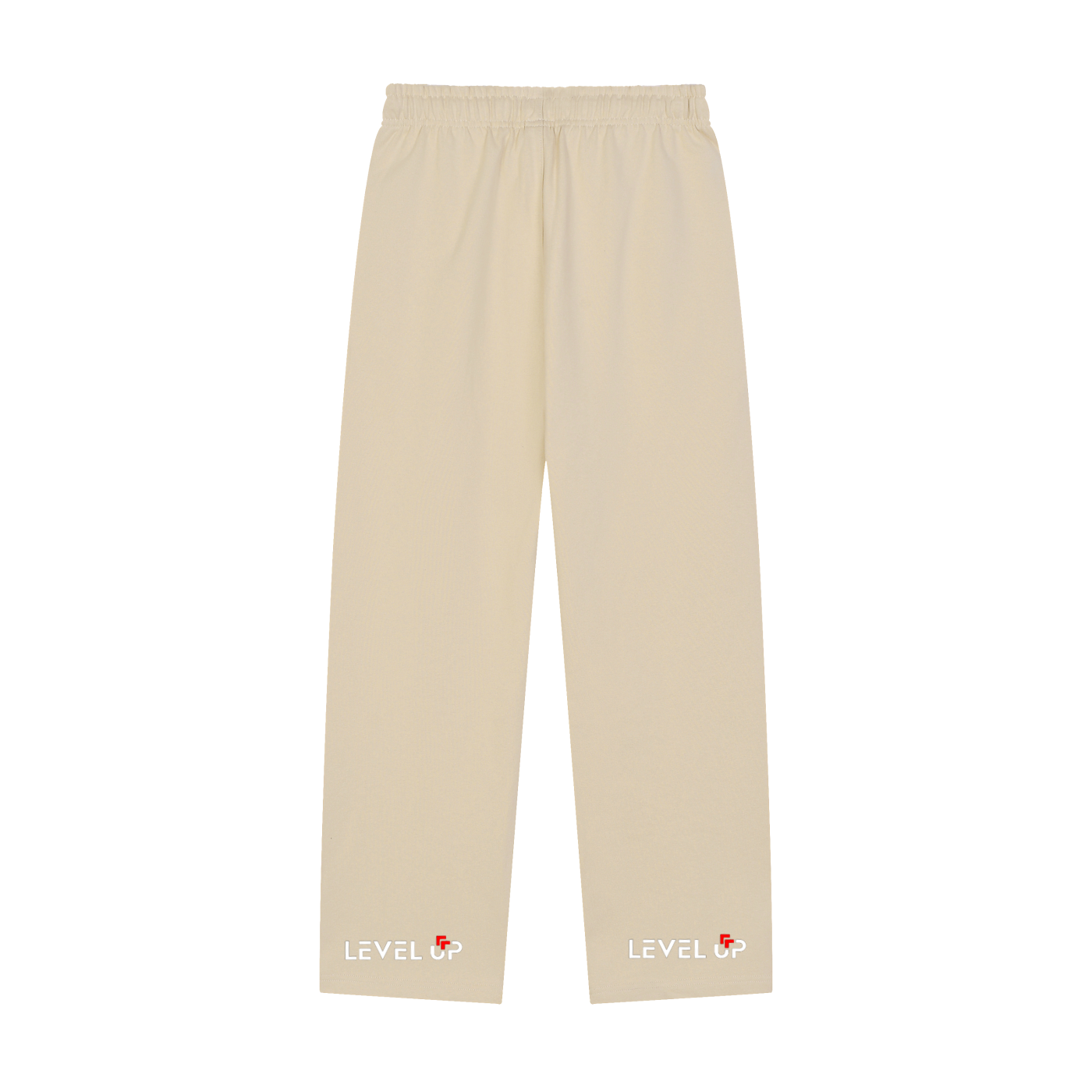 Solid Color Straight-Leg Sweatpants