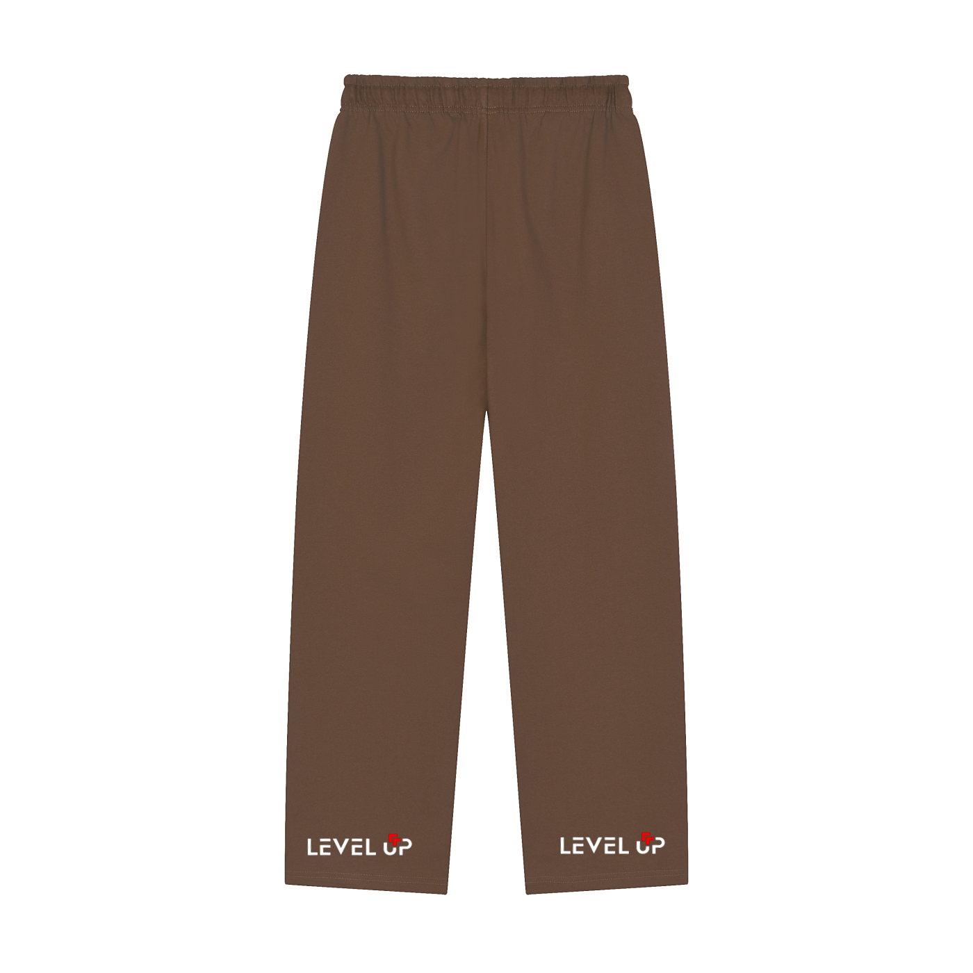 Solid Color Straight-Leg Sweatpants