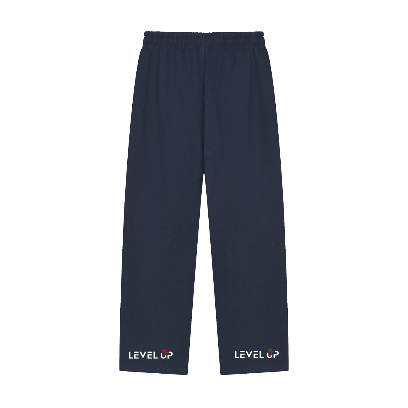 Solid Color Straight-Leg Sweatpants