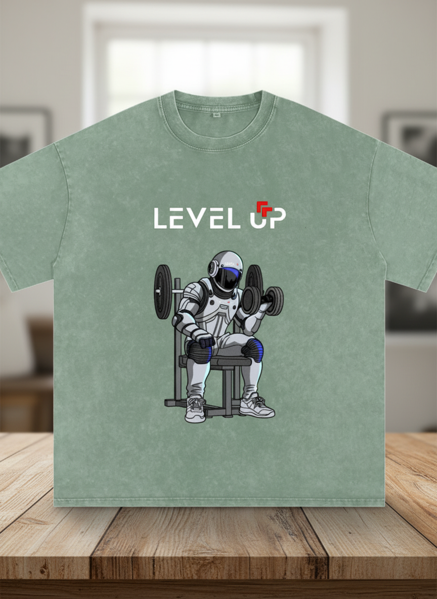 Snow Washed Oversized Cotton T-Shirt