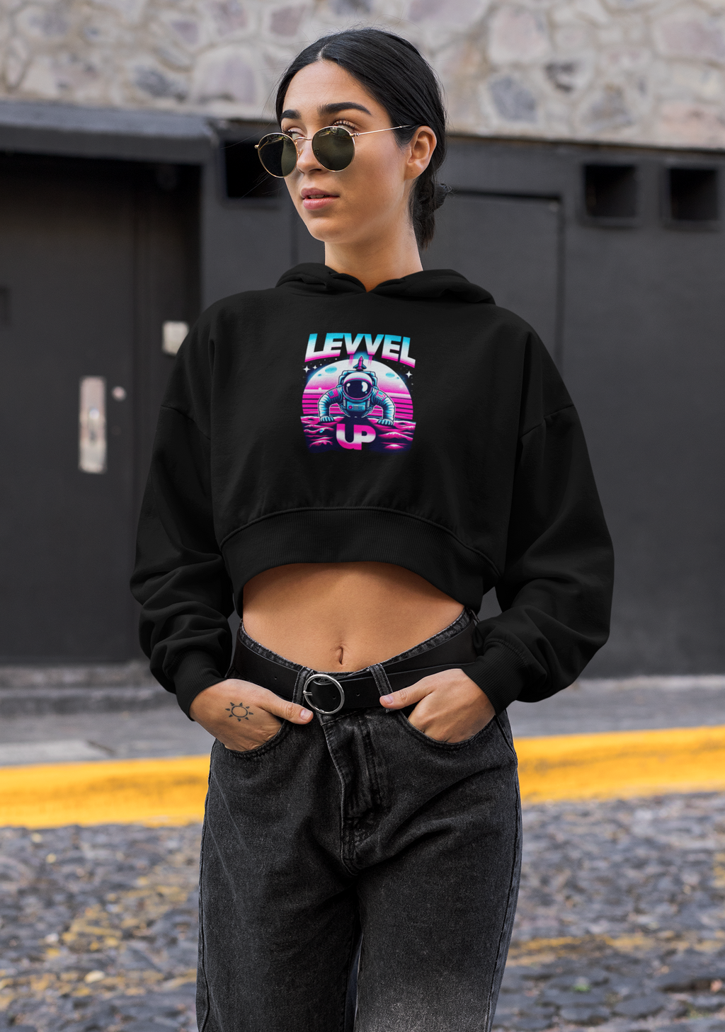 Essential Cropped Hoodie