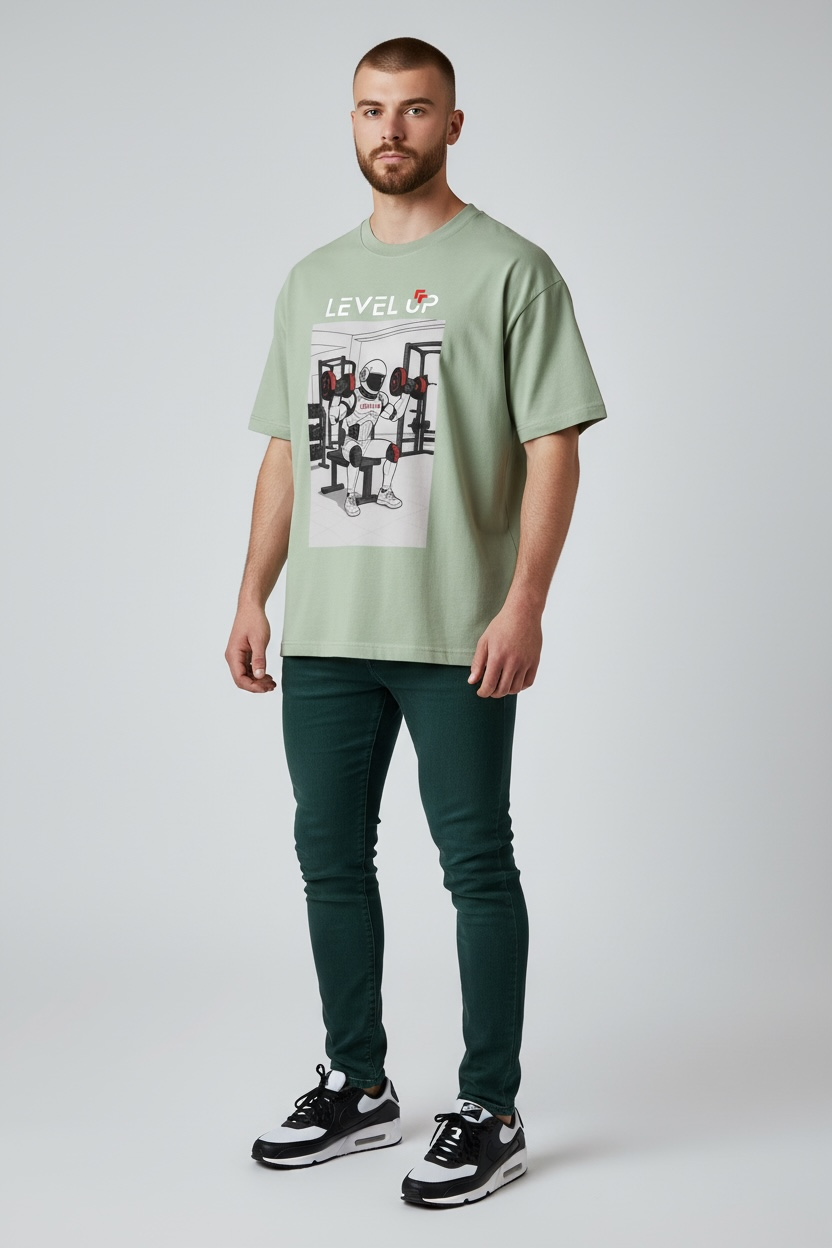 Heavyweight Drop Shoulder Cotton T-Shirt