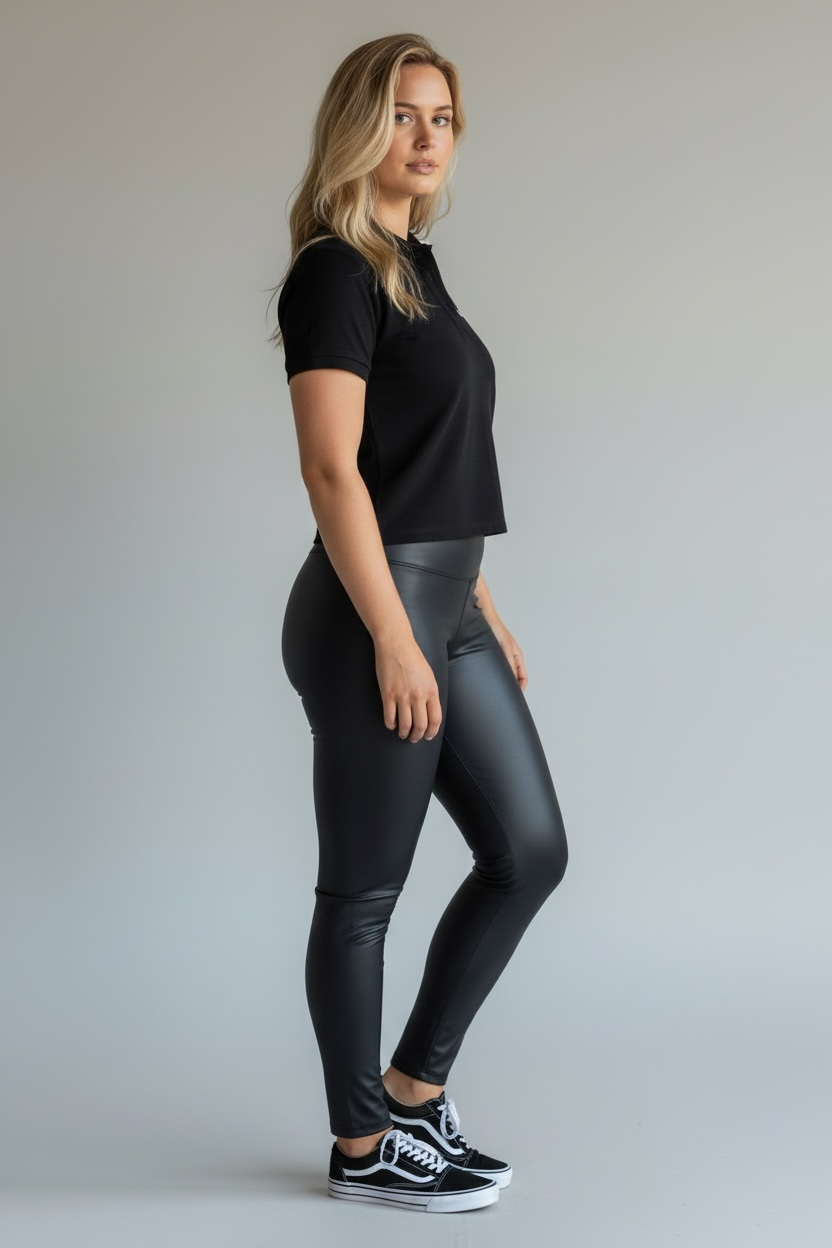 Bodycon Short Sleeve Polo Shirt