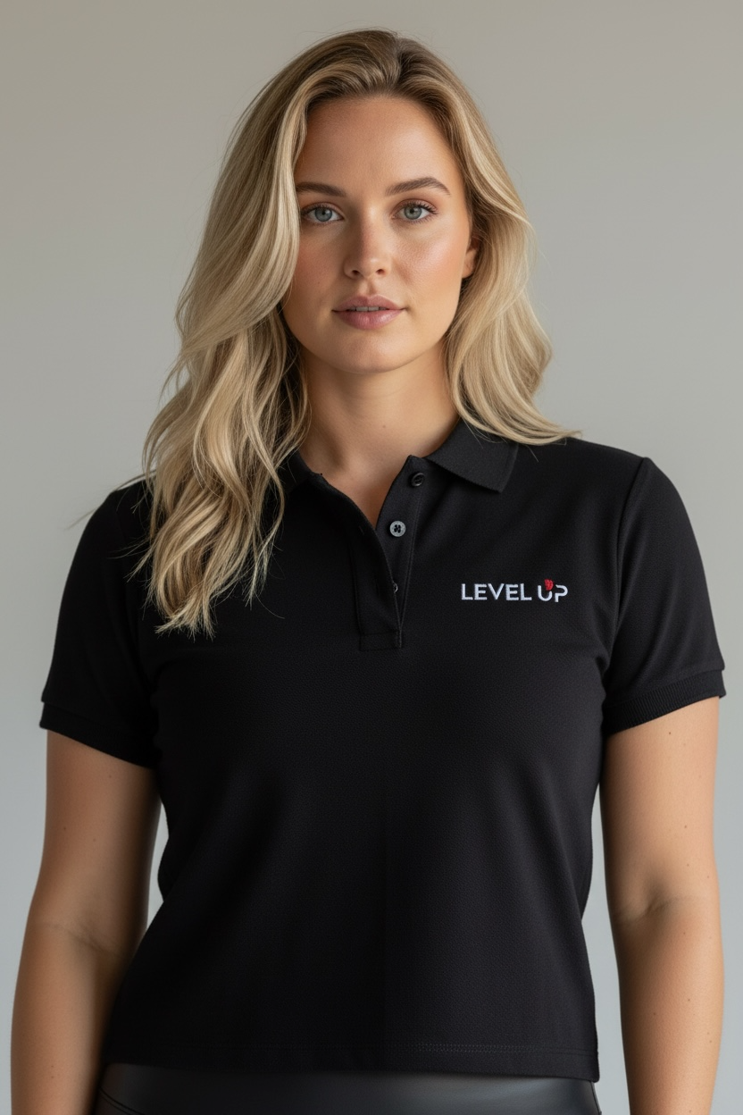 Bodycon Short Sleeve Polo Shirt