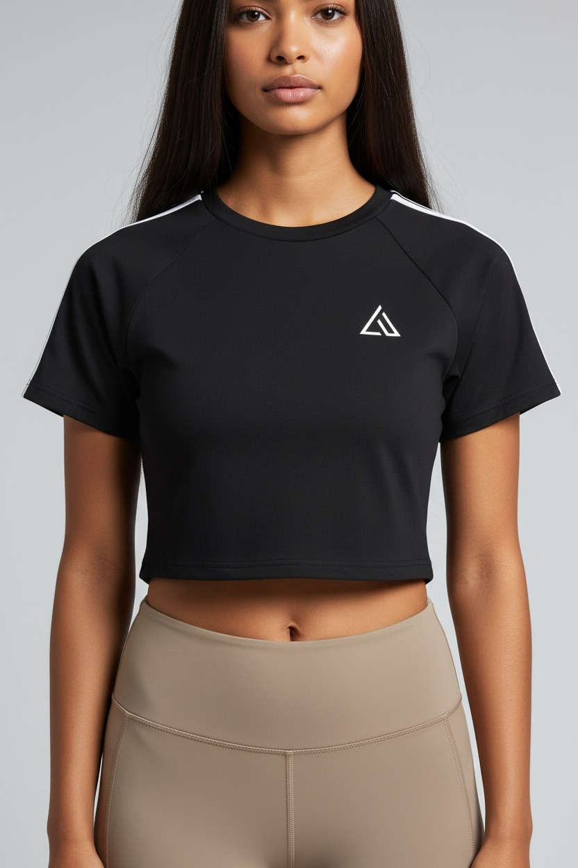 Taped Cooling Performance Crop Top