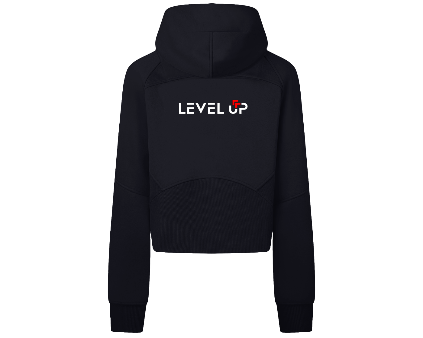 Cropped Zip-Through Hoodie