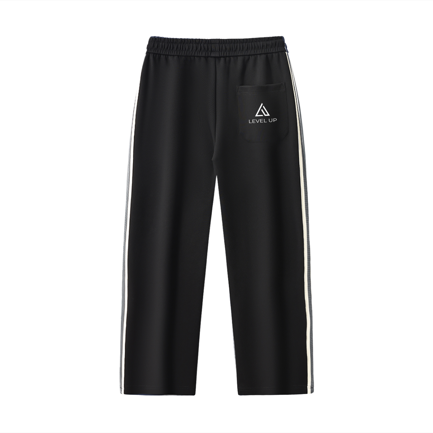 Contrast Side-Stripe Straight-Leg  Pants